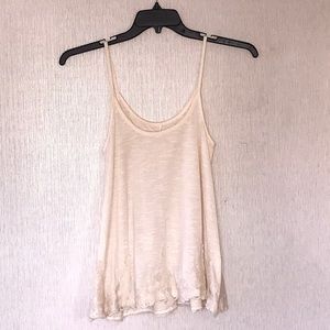 Beige lace camisole